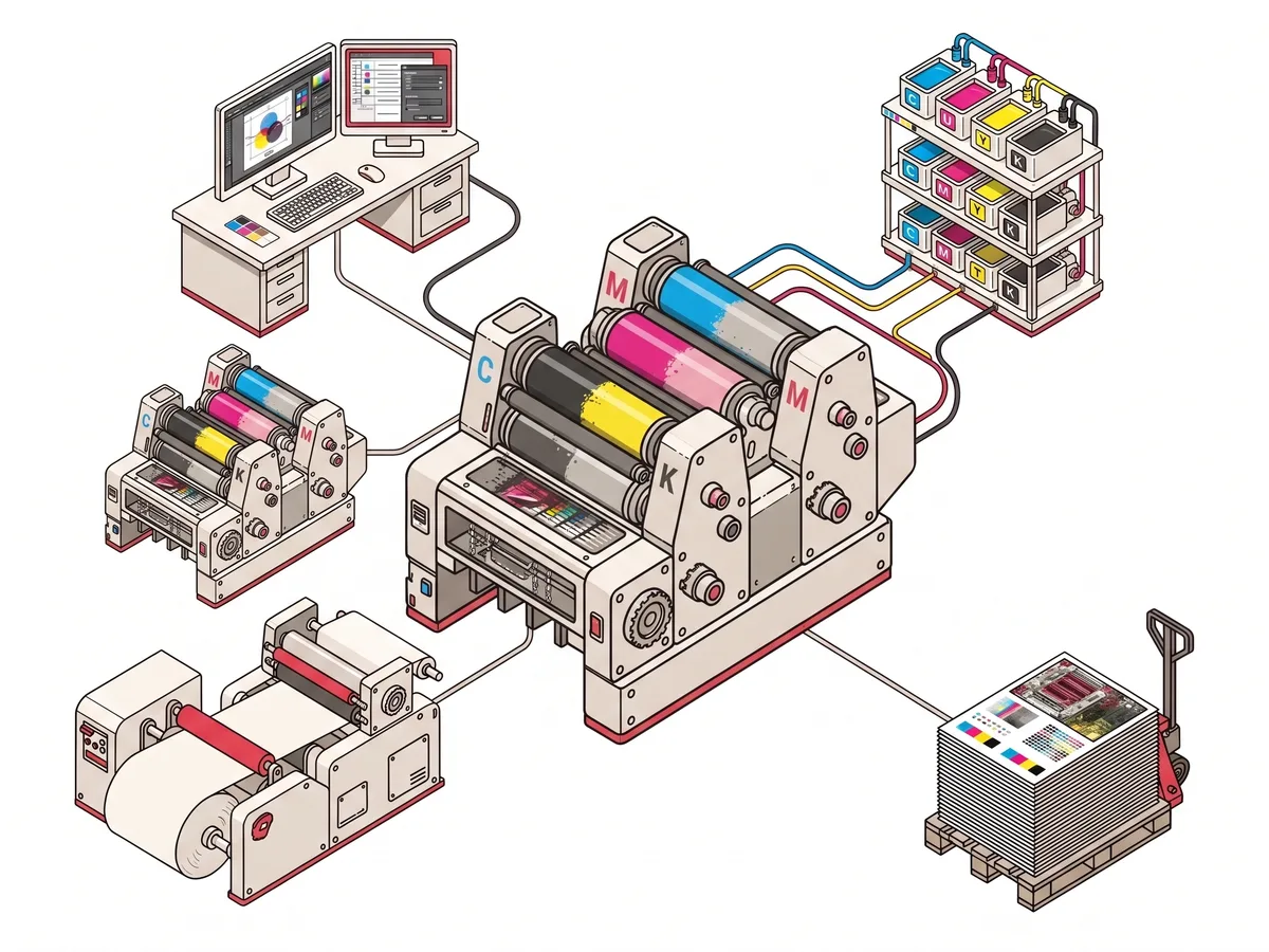 Sharpline Offset Printing Factory Press Floor